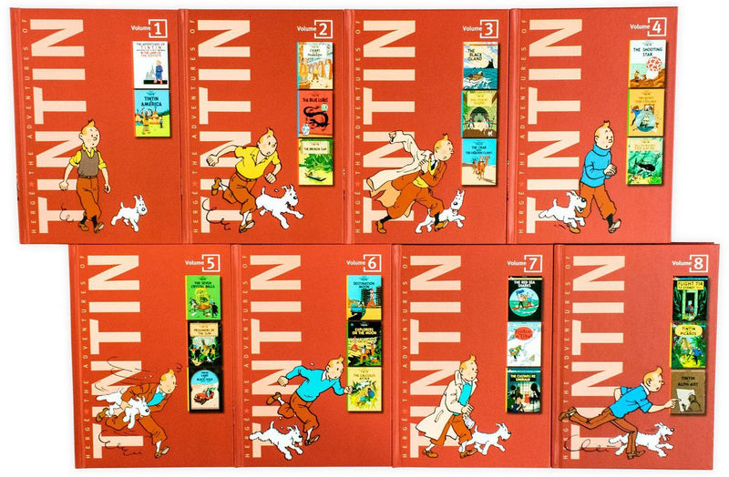 Tintin 8 Book Collection The Adventures Of Tintin (7167116443803)