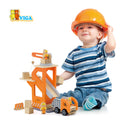Viga Construction Crane Lift with Dump Truck Play Set (7030234841243)