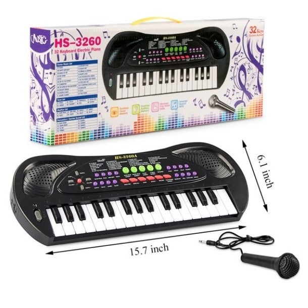 32 Key Electronic Piano Keyboard With Microphone For Kids (7476742783131)