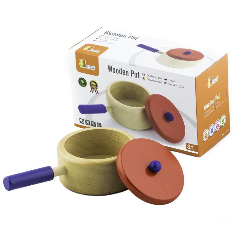Viga Cooking Pot With Lid Kitchen Role Play (7030235267227)