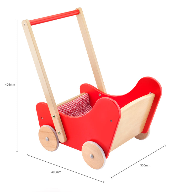 Viga Wooden Doll Stroller Pram (7015838122139)