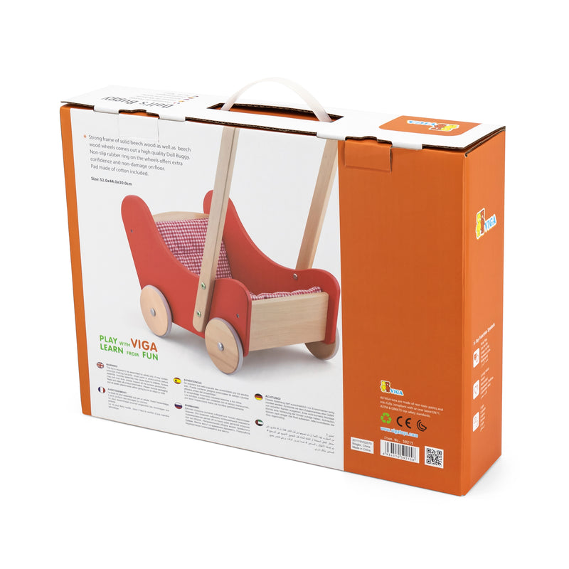 Viga Wooden Doll Stroller Pram (7015838122139)