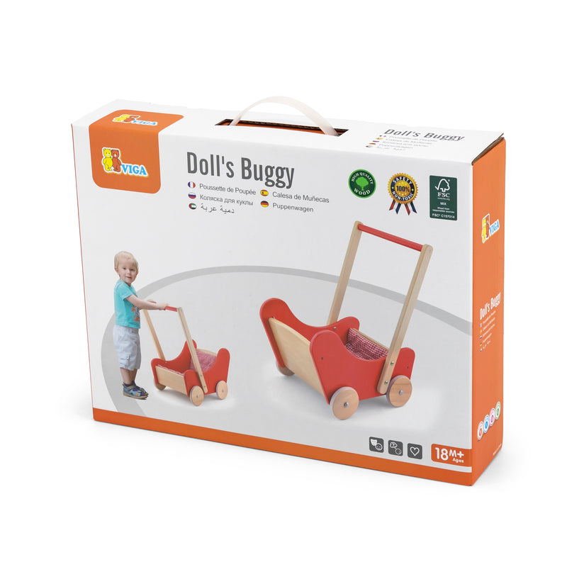 Viga Wooden Doll Stroller Pram (7015838122139)