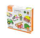 Viga Lacing Farm Themed Blocks In A Box 12Pc (7015821246619)