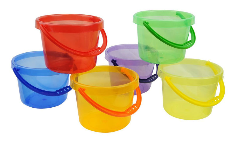 Translucent Beach Bucket Set of 6 (7472500637851)