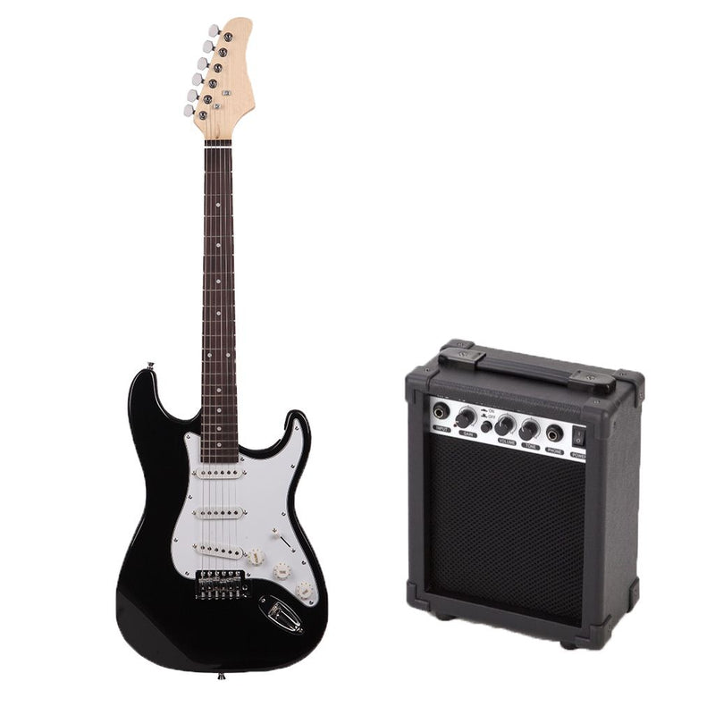 Electric Guitar 39 Inch With Amplifier Black (7514905051291)