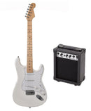 Electric Guitar 39 Inch With Amplifier White (7514904527003)