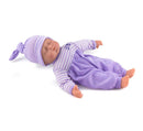 Dollsworld Newborn Sleeping Baby Doll 30cm Purple (7465580134555)
