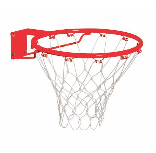 Basketball Hoop With Net Solid Steel Ring 45cm Diameter (7272434696347)