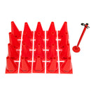 Training Cones 22cm - (Set Of 20) Red (7273194979483)