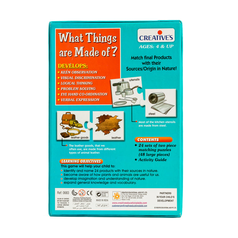 Creatives - What Things Are Made Of (Set Of 2Pc Self-Correcting Match Ups) (6907035091099)