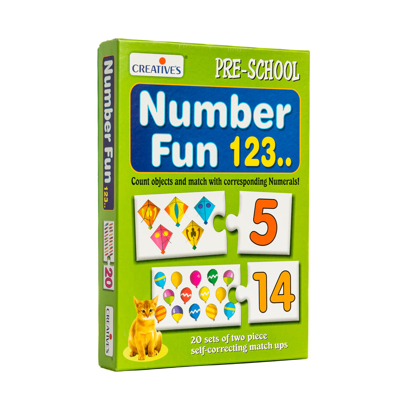 Creatives - Number Fun (20 Sets Of 2Pc Self-Correcting Match Ups) (6907039842459)