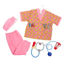 Nurse Role Play Costume Set with Accessories Flower Print (7452668035227)