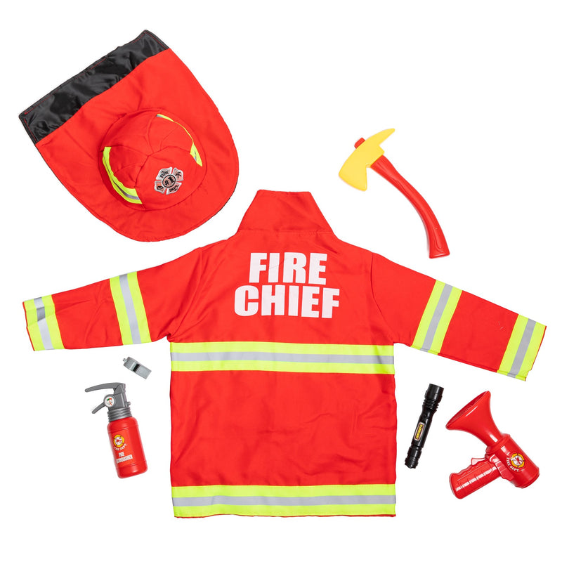 Fireman Costume With Hat Torch Loud Speaker & Accessories (7452833349787)