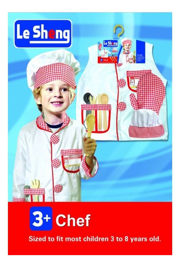 Chef Role Play Costume Set with Hat and Spoon - Deluxe (7273188753563)