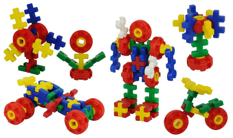 Multi Blocks with Wheels 46pc in Polybag (M) (7274269966491)