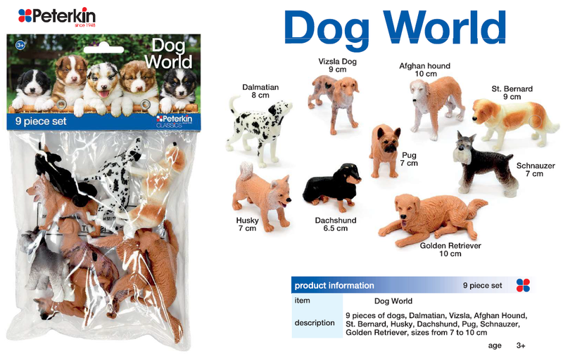 Assorted Dogs in a Set 9 pieces (7280486383771)