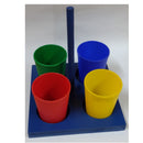 Crayon and Pencil Cupholder on Stand with 4 cups (7513076859035)