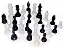 Chess Pieces Only Black & White (7520799064219)