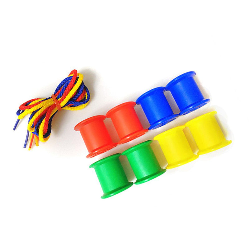 Lacing Cotton Reels with Laces (Learn Counting, Colours and Lacing Fun!) (61 Piece) (7274285367451)