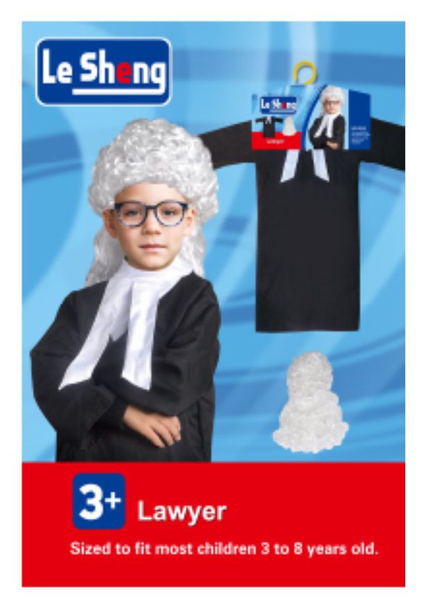 Lawyer Role Play Costume Set with Wig (7273192980635)