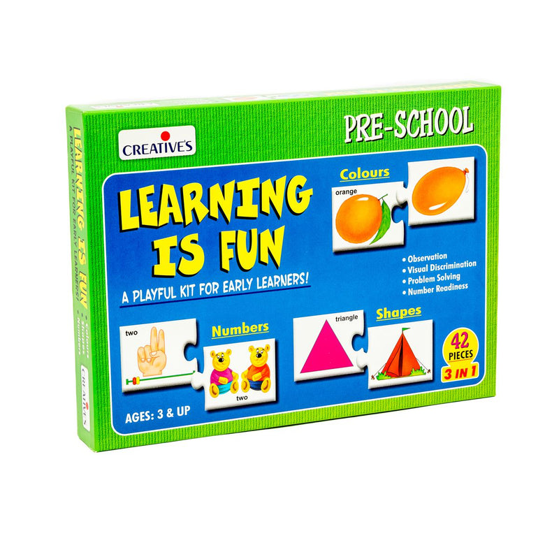 Creatives - Learning Is Fun (Colours, Shapes And Number Puzzles) (6907043053723)
