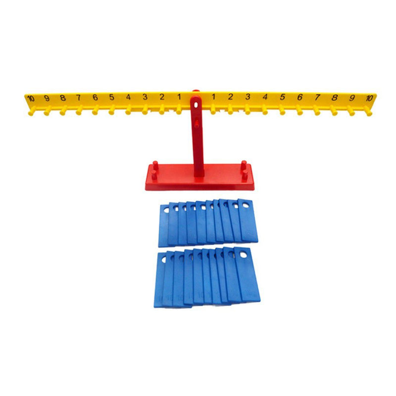 Maths Balance Scale Equalizer Includes: 1 Number Balance Scale and 20 Numbered Weights (7275084710043)