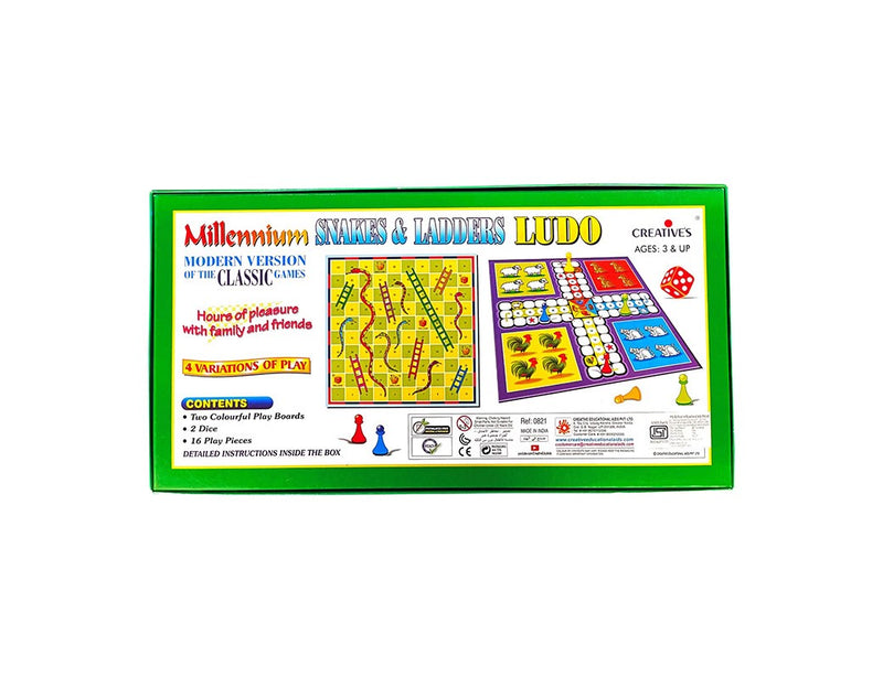 Creatives Toys Snakes & Ladders Ludo Millennium (6907035746459)
