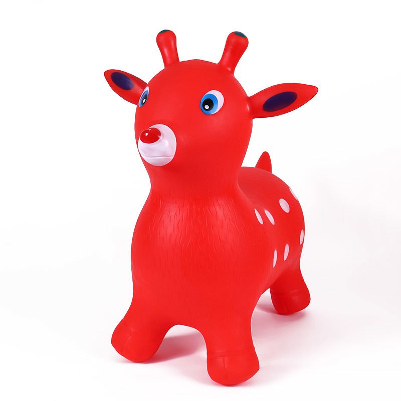 Ride On Hopper Animal Jumping Deer-Red