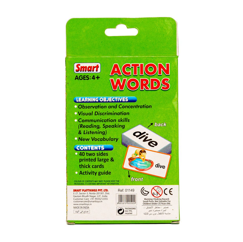 Creatives Flash Cards Action Words (Learn Verbs and develop language vocabulary) (7418641154203)