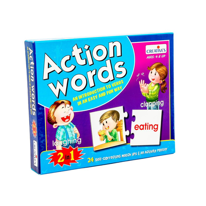 Creatives - Action Words (An easy and fun introduction to Verbs) - 24 Match Up Cards and Poster (7370973511835)