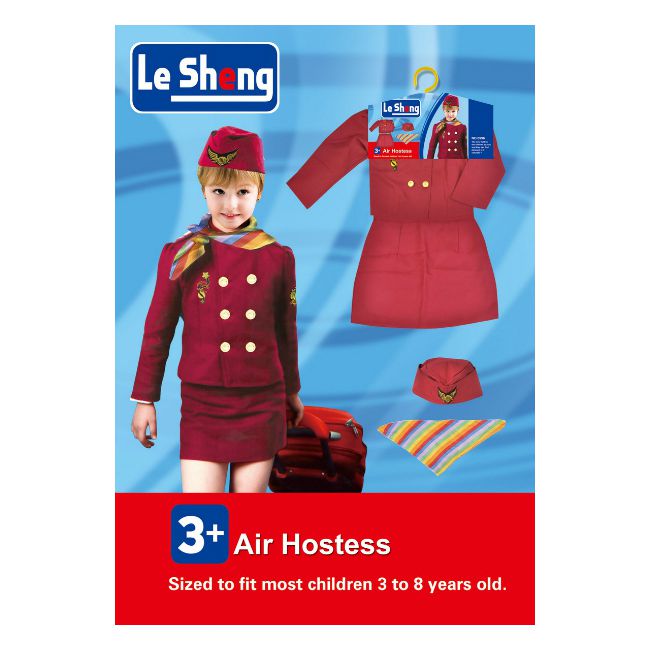 Air Hostess - Role Play Costume For Kids