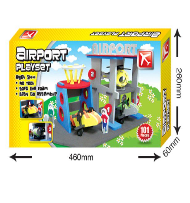 SUNTA Airport DIY EVA Foam Playset With accessories (7366463258779)