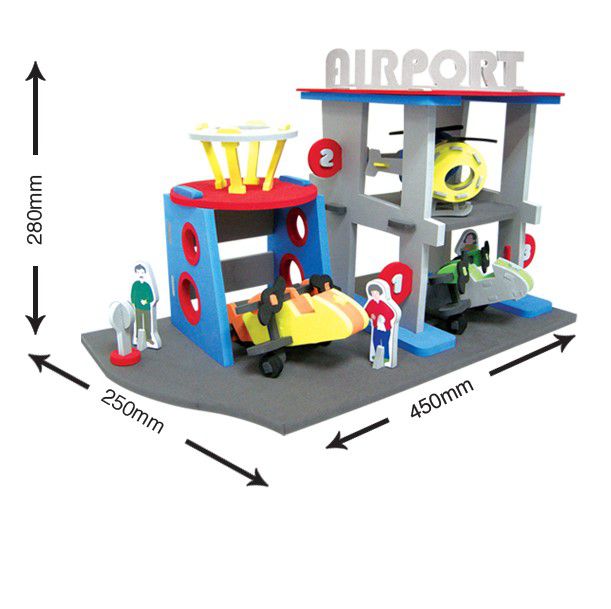 SUNTA Airport DIY EVA Foam Playset With accessories (7366463258779)