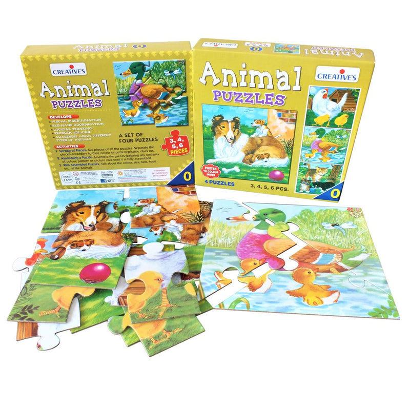 Animal Puzzles No.0 (4 Puzzles) (7270556008603)