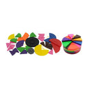 Stackable Fraction Circles Game - 72 Pieces on a Base (10cm Diameter) (7477711929499)