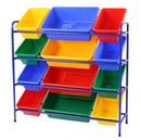 12 Bin Storage Organizer With Steel Frame (7275127668891)