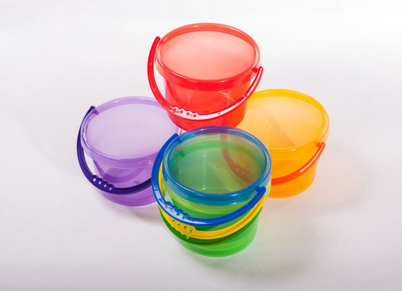 Mutli-coloured Translucent Beach Bucket (each) (7275707957403)