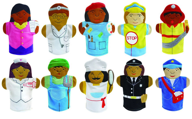 Careers (Occupations) - Hand Puppets Set (10pc) (7274298441883)