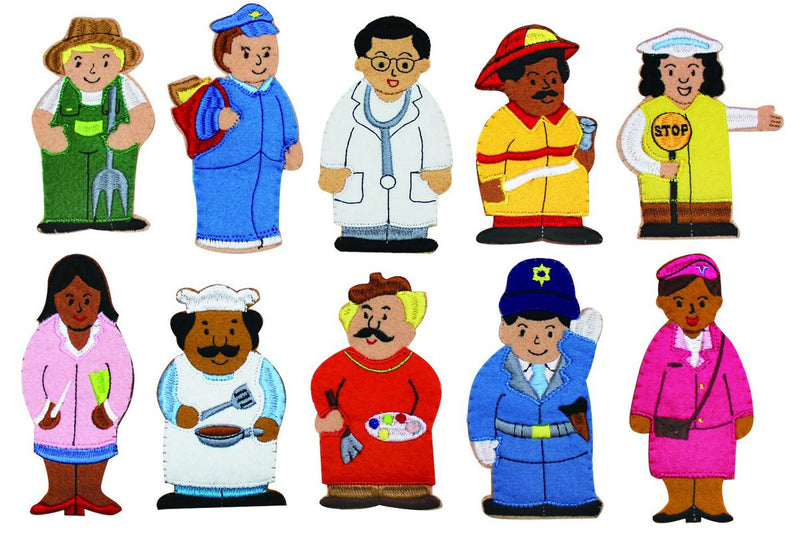 Careers(Occupations) - Finger Puppet Set - 10 Piece (7274302832795)