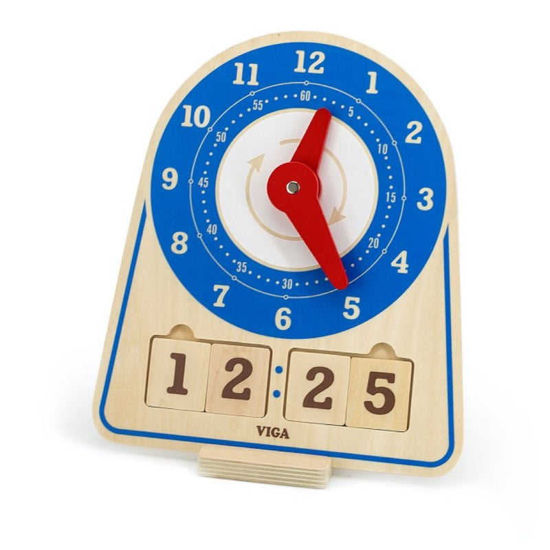 Wooden Toy Learning Clock (7235985801371)
