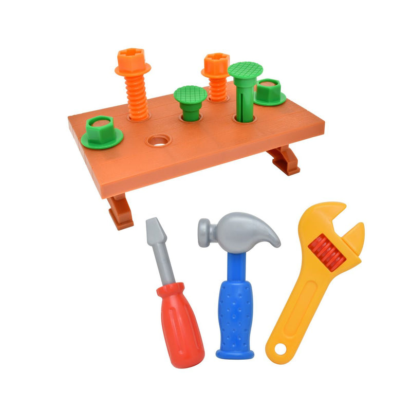 PETERKIN Kids Construction Tools PlaySet with Portable Work Bench 12 Pieces (7273179775131)