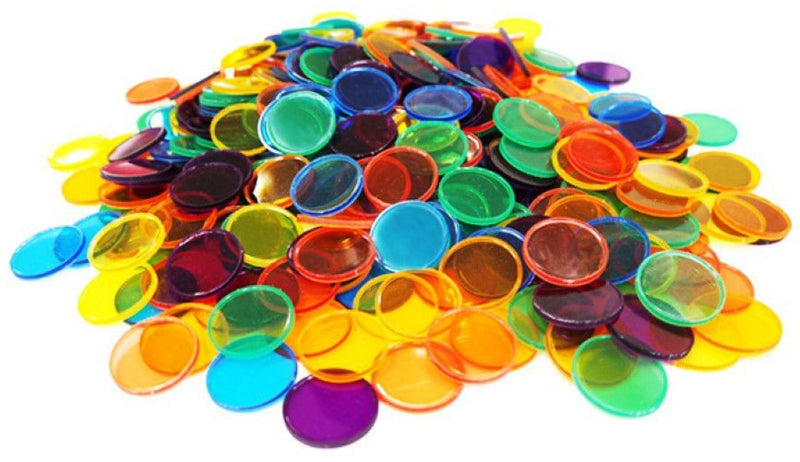 Maths Counters - Transparent (200 Piece) (Learn Counting, Colours and