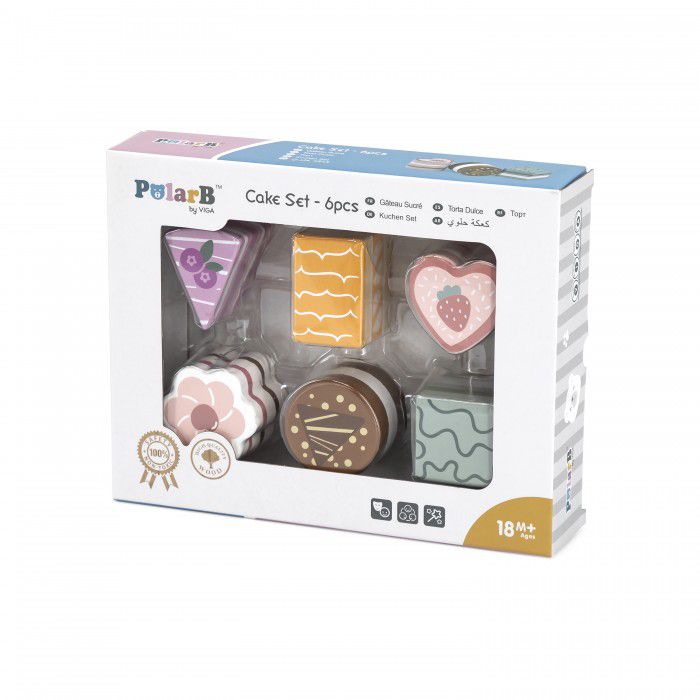 Viga PolarB Mini Cake Playset 6pc (7362541879451)