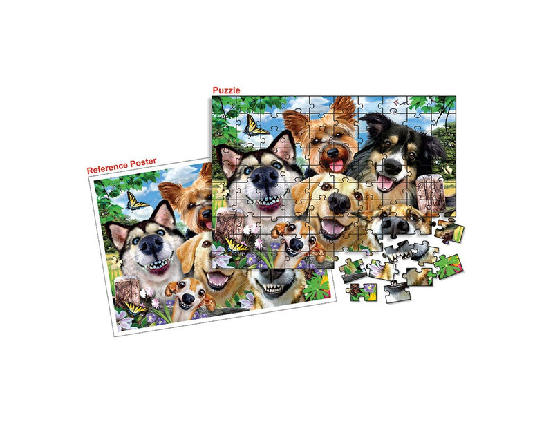 Creatives Selfie Puzzle Dogs Delight 100 Piece (7424954564763)