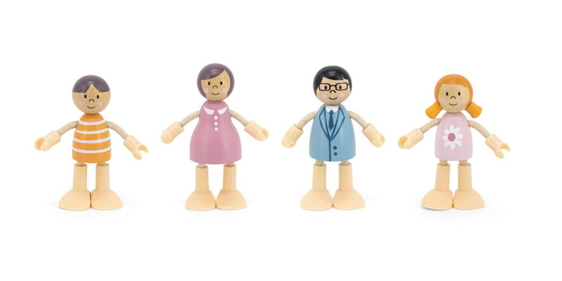 Viga Wooden Dollhouse Doll Family Set (7362554495131)