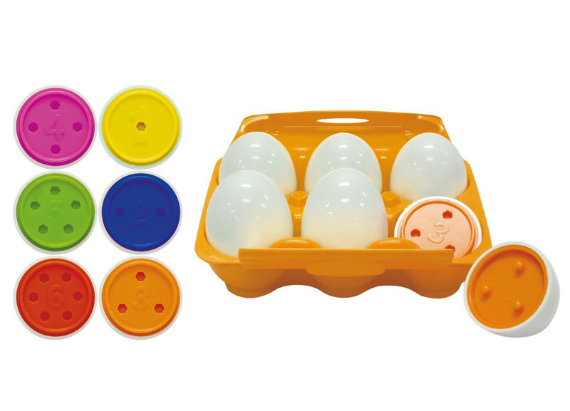 PETERKIN Matching Numbers & Colours Game Eggster - 6 Eggs (7280489463963)