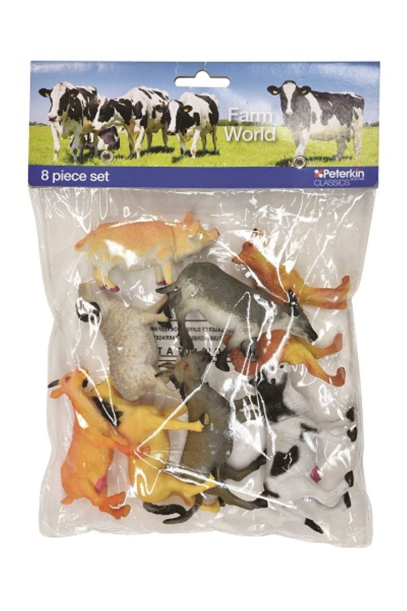 Assorted Farm Animals in a Set 8 pieces (7280486580379)