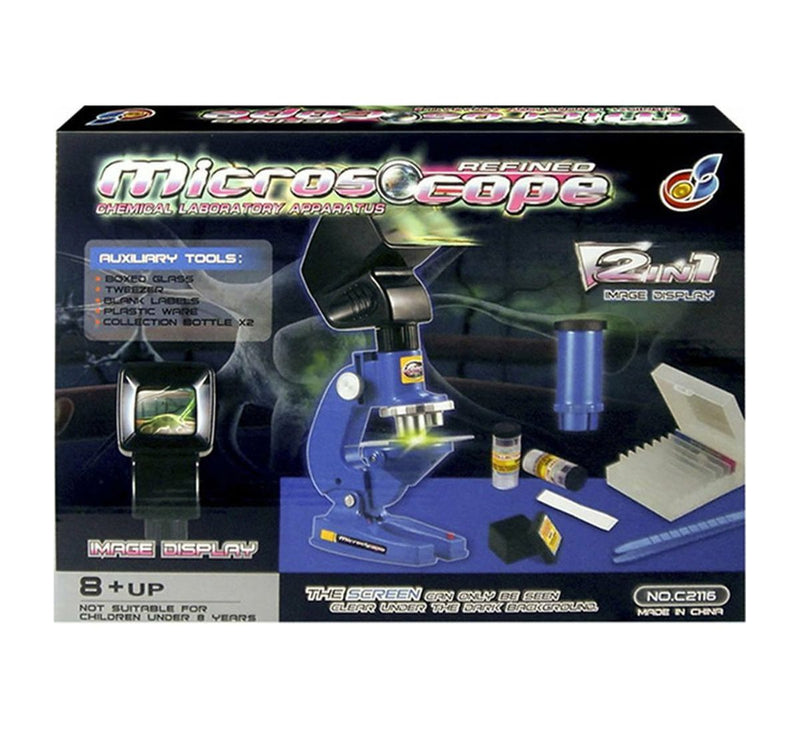 Microscope Set with Projector 100X 200X 450X with Light Magnification (7159015932059)
