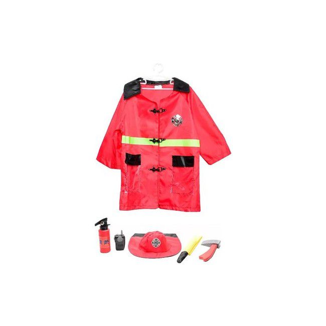 Fireman Role Play Costume Set with Hosepipe and Accessories (7273190195355)